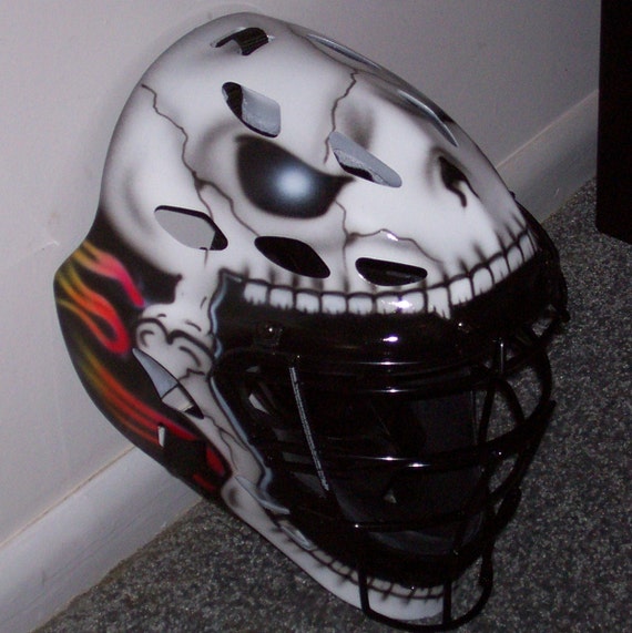 Catchers Helmet Ice Pack Custom Airbrush Goalie Masks Catchers