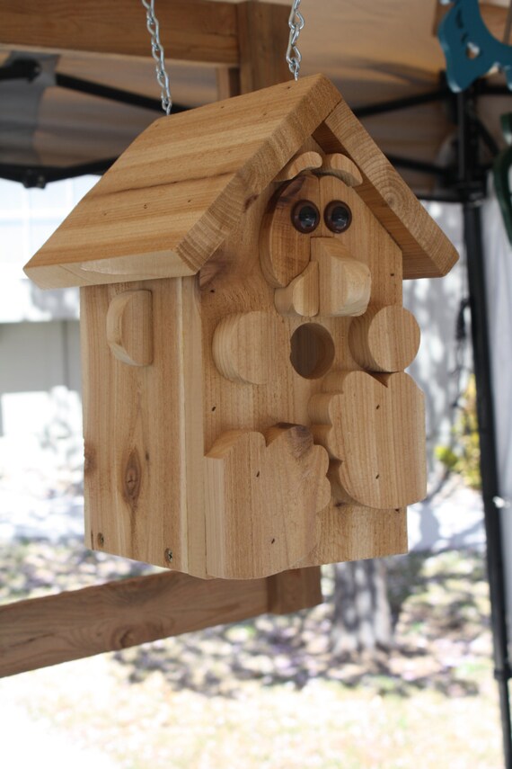 Items similar to Window Bird House Whimsical Bird House with a face