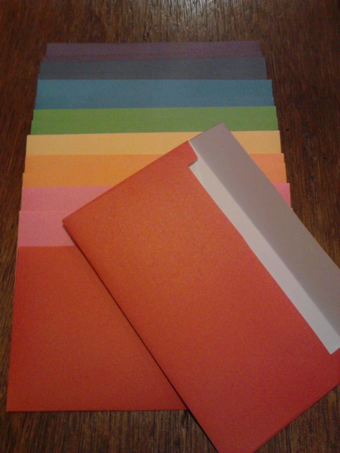 10 Cash Envelope Trios Solid Assorted Colors Budget System 1400