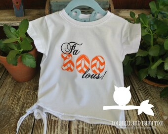 Applique Halloween Fa-boo-lous Shirt, Applique, Embroidery, Children's Clothing, Kid's, TShirt Tee Shirt, Halloween, Faboolous, Fall, Girl's