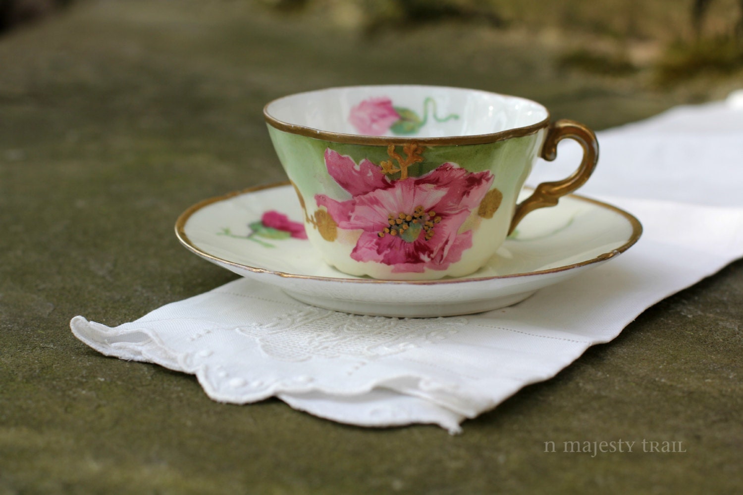 Welcome limoges vintage  back saucer cup and