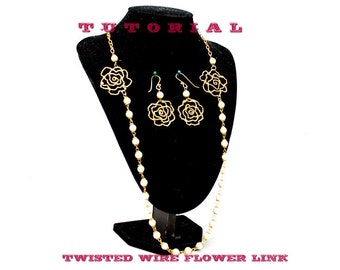 Wirework Jewelry Tutorial ~ Twisted Wire Flower Link
