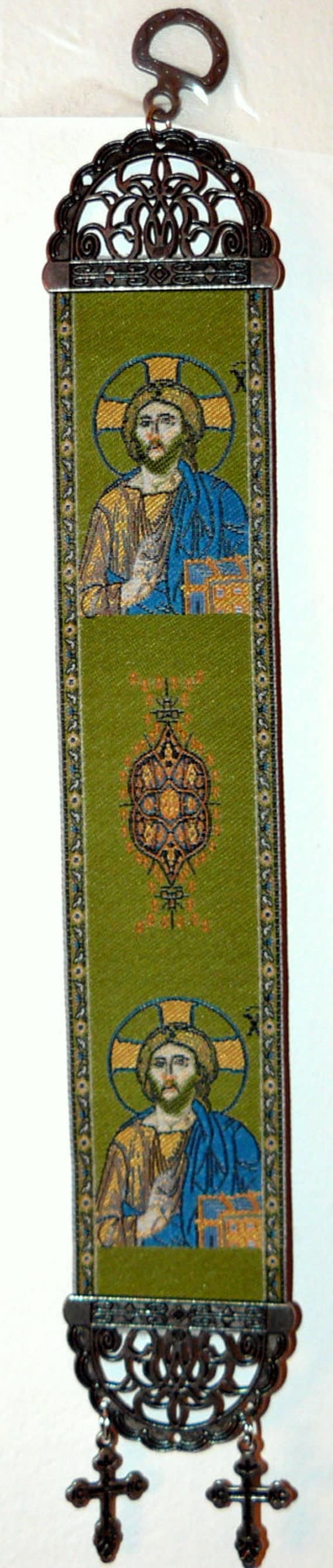 Long Woven Religious tapestry wall hanging orthodox catholic