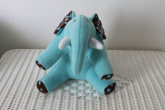 blue stuffed elephant