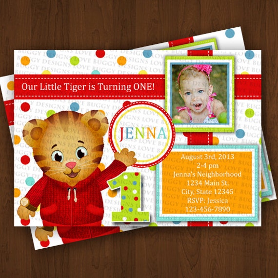 Daniel Tiger Invitations 1