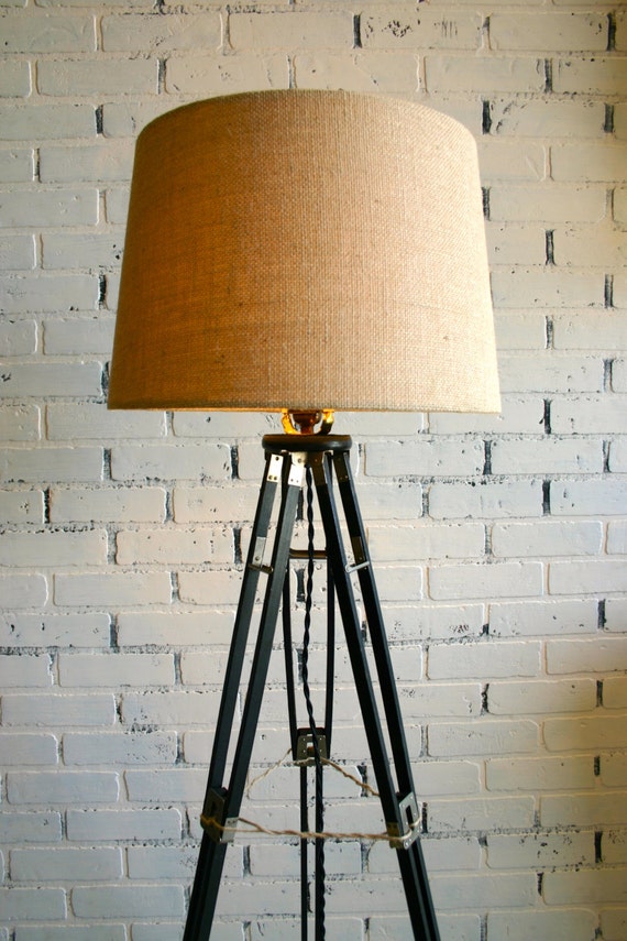 Vintage Tripod Floor Lamp Repurposed Tripod Chic