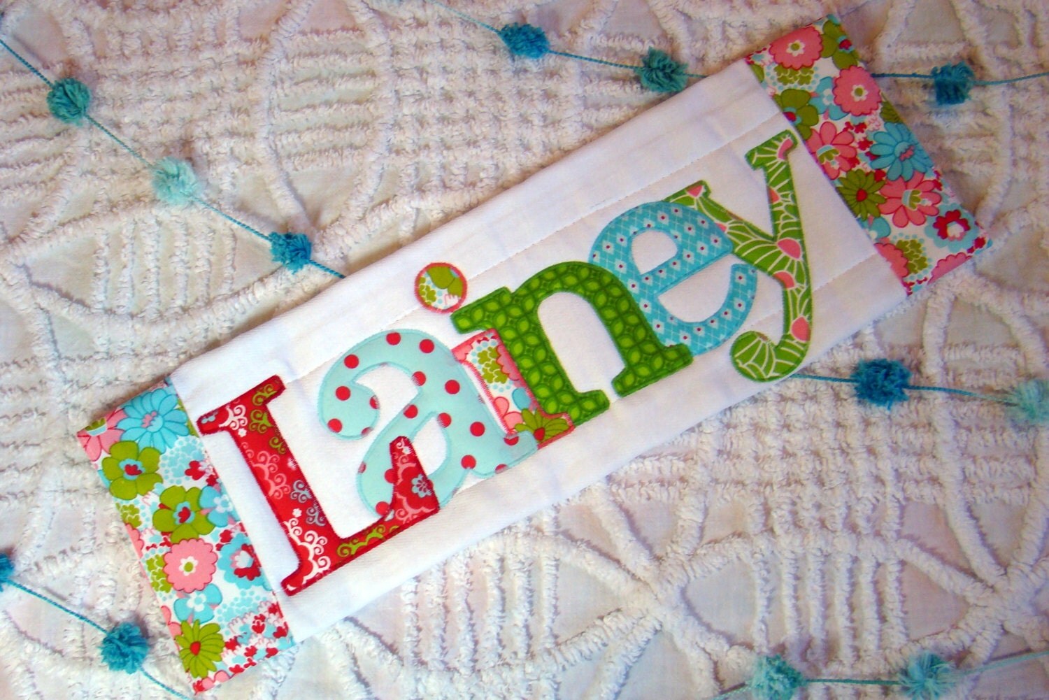 Custom Personalized Burp Cloth with Name.