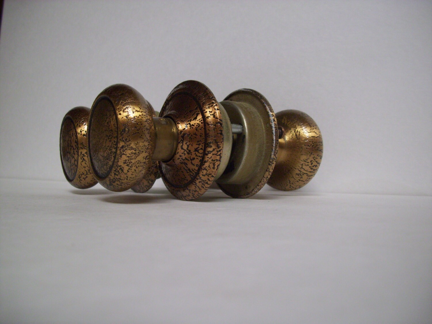 SALE Vintage Copper Double Sided Door Knobs by VintageWayTreasures