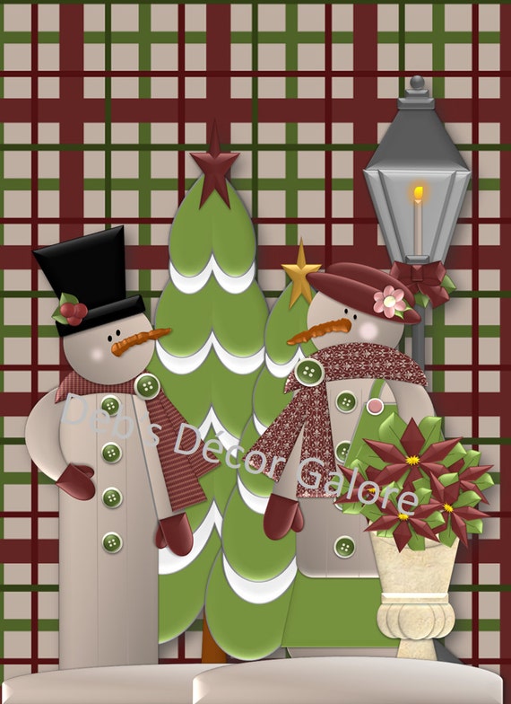 Clipart Snowman Scene 3 Il_570xn