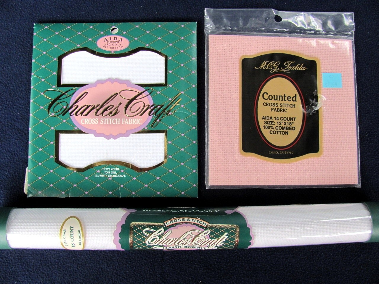 Cross Stitch Fabric 14 and 18 Count Ready for Cross Stitch