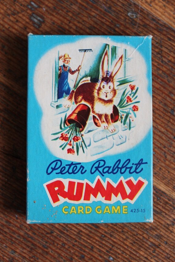 Vintage Card Game Peter Rabbit Rummy Card Game 425-15 E. E.
