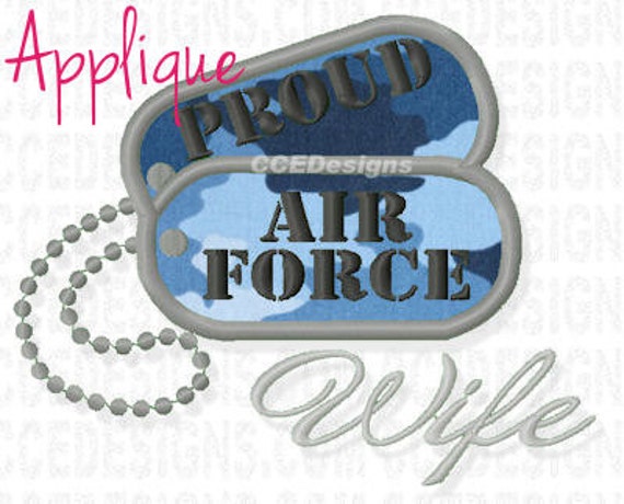 Proud air force wife applique embroidery design by ccedesigns Proud air force wife applique embroidery design by ccedesigns