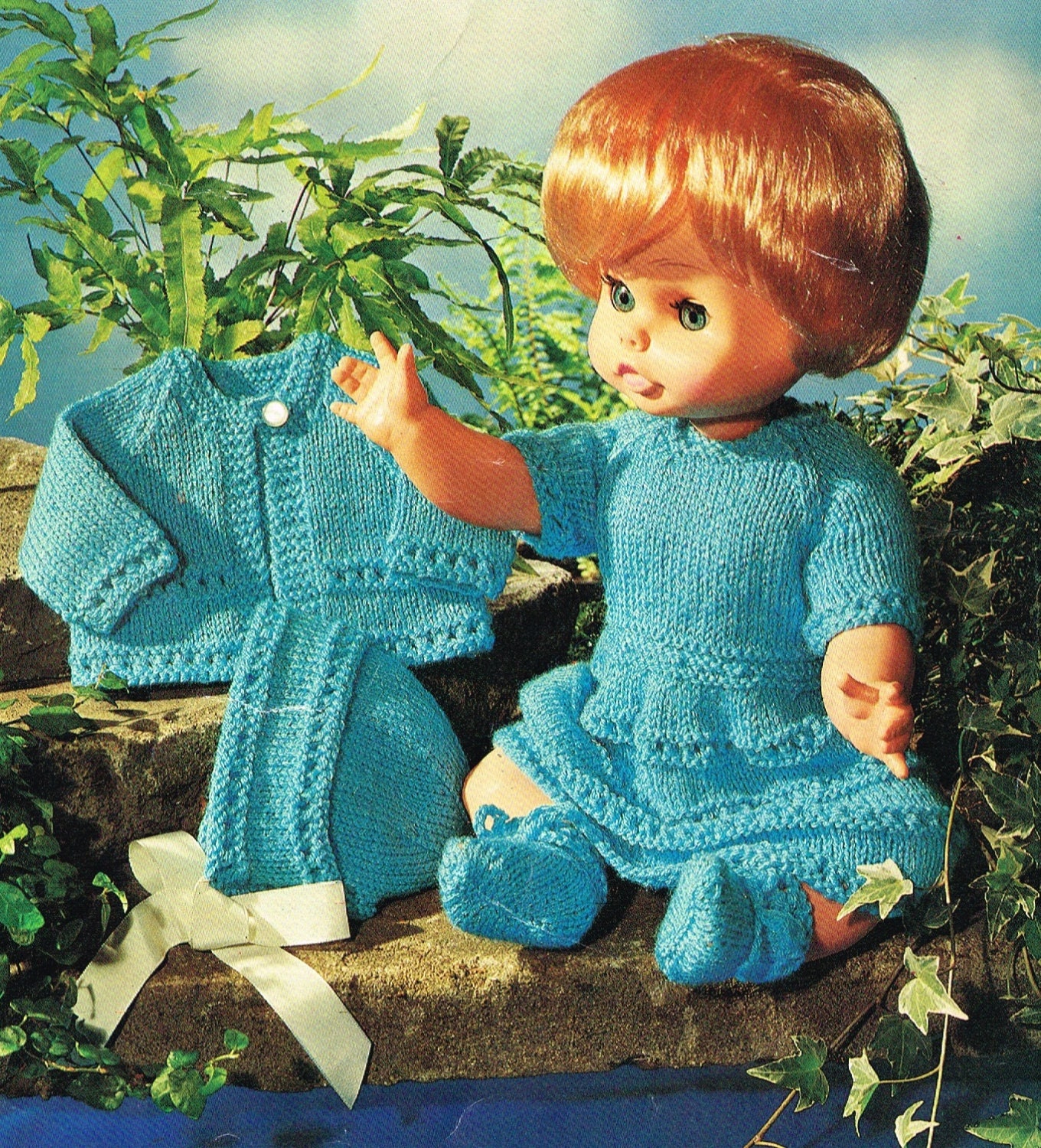 Dolls clothes Knitting pattern for 14 & 18 doll.