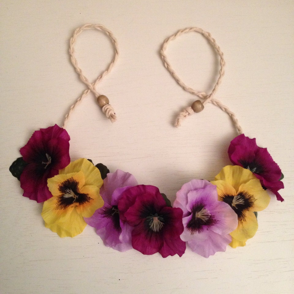 Hippie Headband Flower Headband Flower Crown by ZealandBoutique