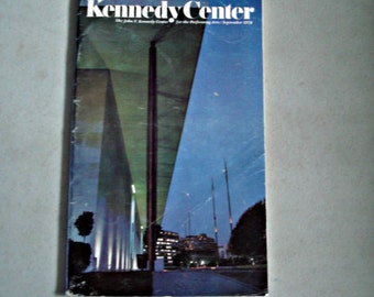 Vintage Kennedy Center Performing Arts Pamphlet