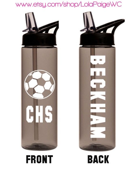 Items similar to Personalized SPORTS Water Bottle with Name, School