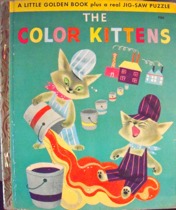 1949 The Color Kittens 86 Little Golden Book by BasketCaseBooks