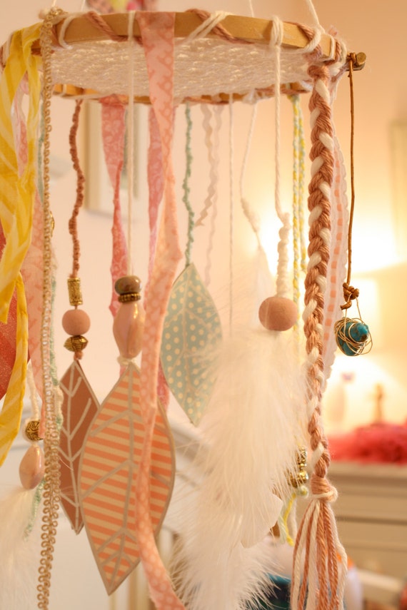 items similar to dream catcher shabby chic baby mobile on etsy items similar to dream catcher shabby chic baby mobile on etsy