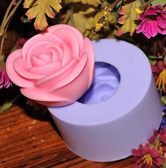 3d Rose Flower Soap Mold Flexible Silicone Mould For Handmade