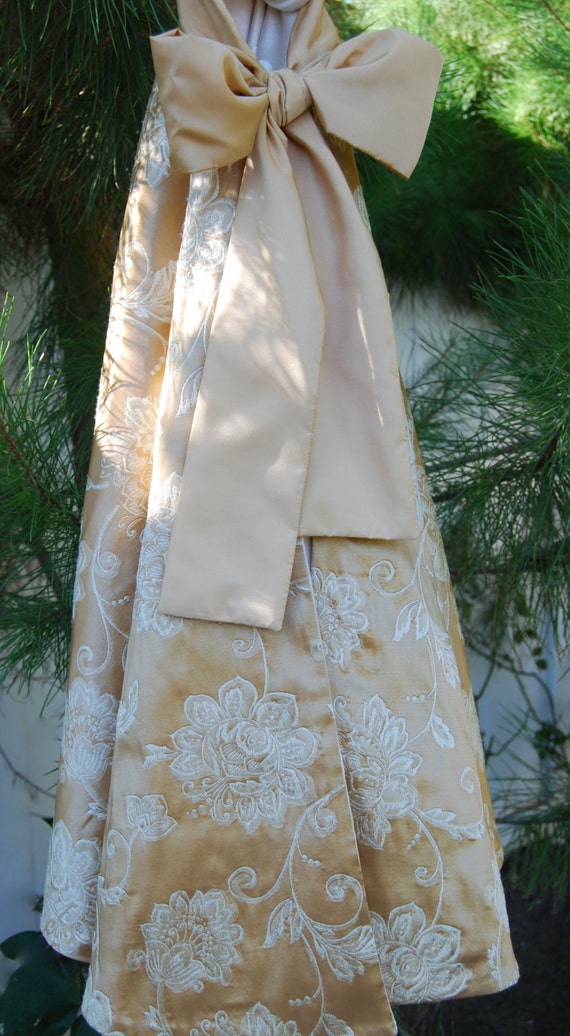 christmas tree skirt gold cream reversible 54 inches christmas tree skirt gold cream reversible 54 inches