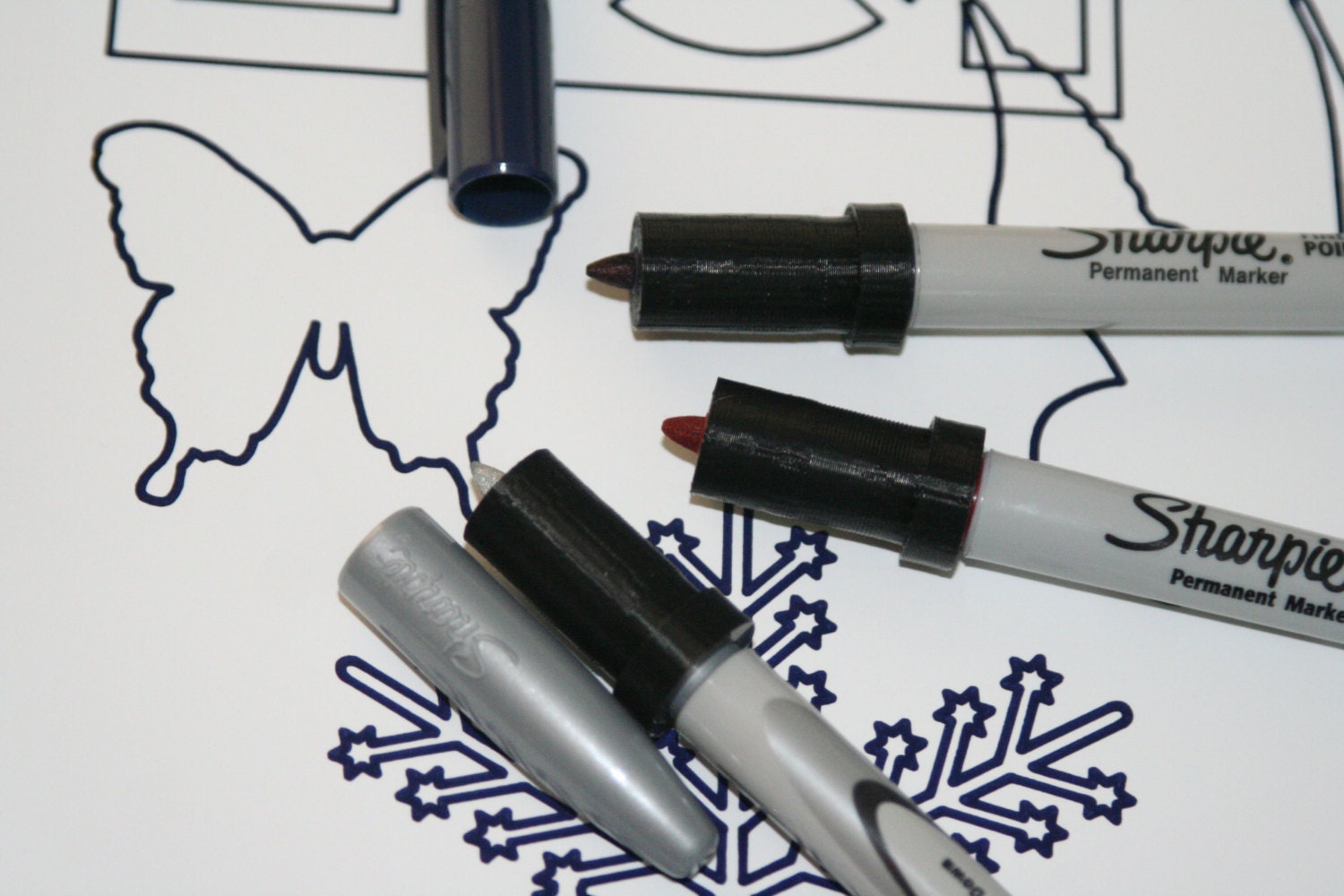 Traditional Sharpie Holder for Silhouette Cameo