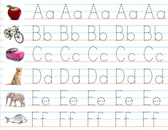 Items similar to Set of 3 Laminated Alphabet & Number Sheets for