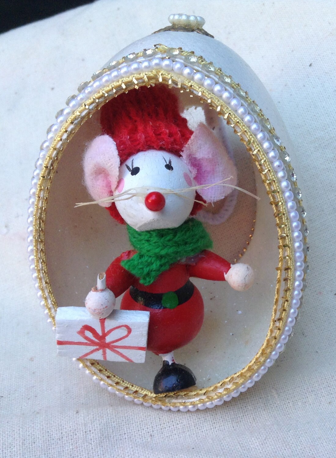 whimsical handmade christmas ornament mouse by whimsical handmade christmas ornament mouse by