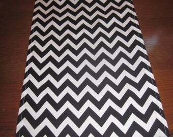 Black Chevron Table Runner, Halloween, Baby Shower , Wedding, Graduation, Birthday