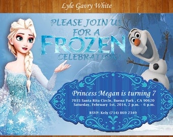 Frozen Invitation - Elsa Invitation - Birthday Party Invitation ...