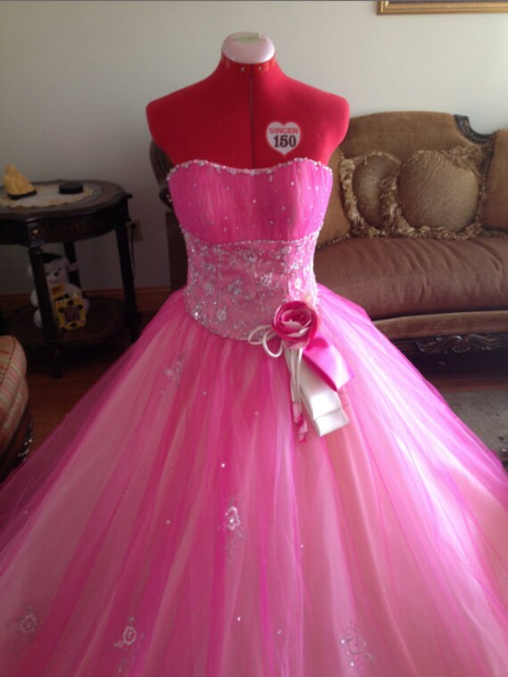 Pink Ball Gown Pageant Dress