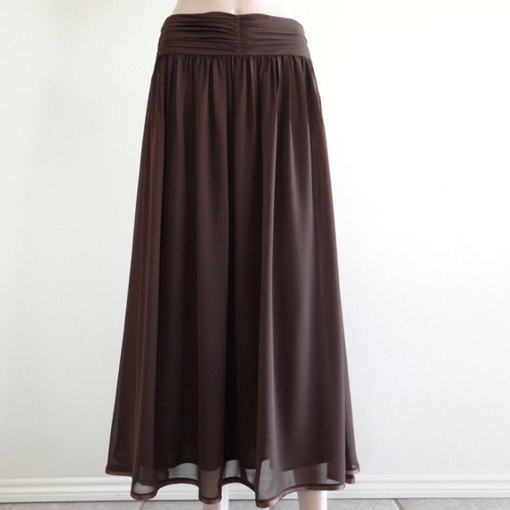 Brown Maxi Skirt. Brown Long Skirt