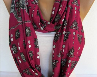 ON SALE - Scarf, Infinity Scarf, Shawl Circle Scarf Loop Scarf,Gift Scarf,Jersey Fabric