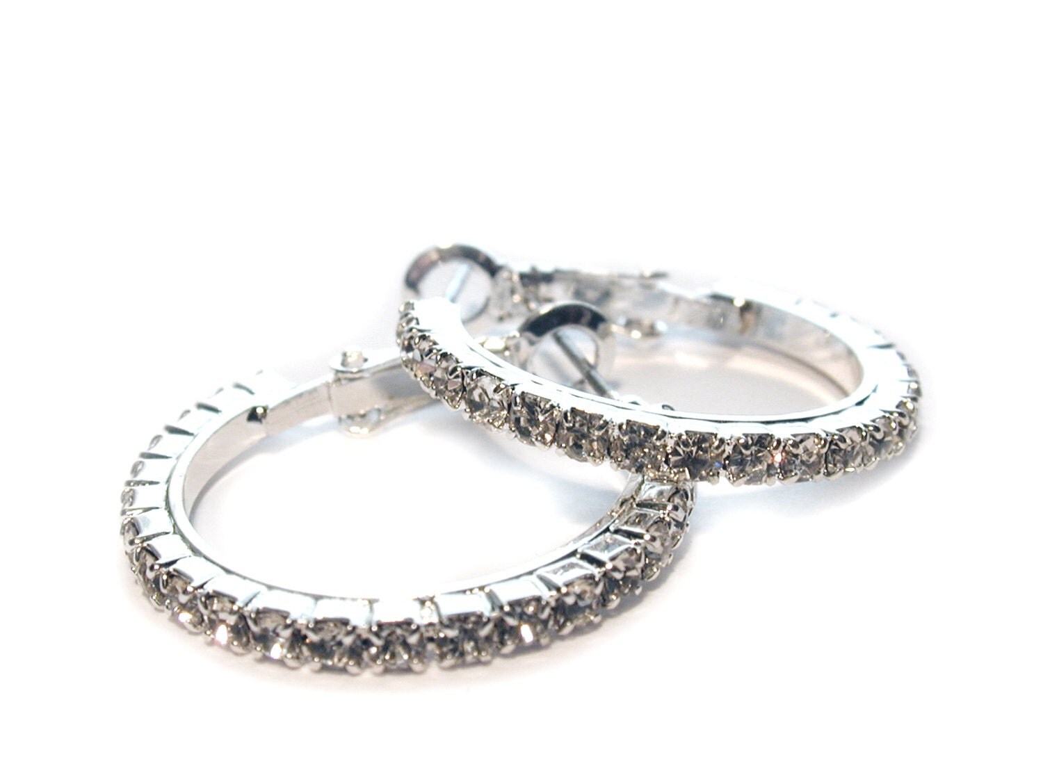 Crystal Hoop Earrings