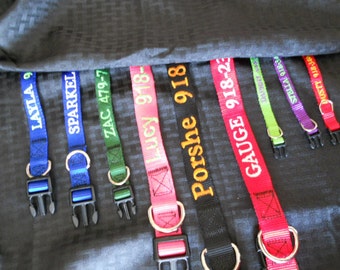 Personalized Embroidered Dog Collar