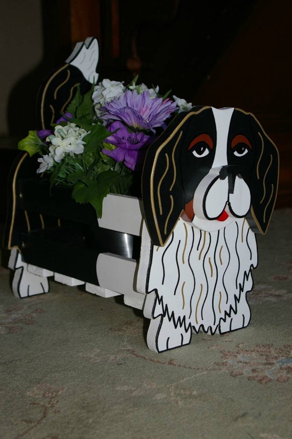 king charles spaniel garden ornament