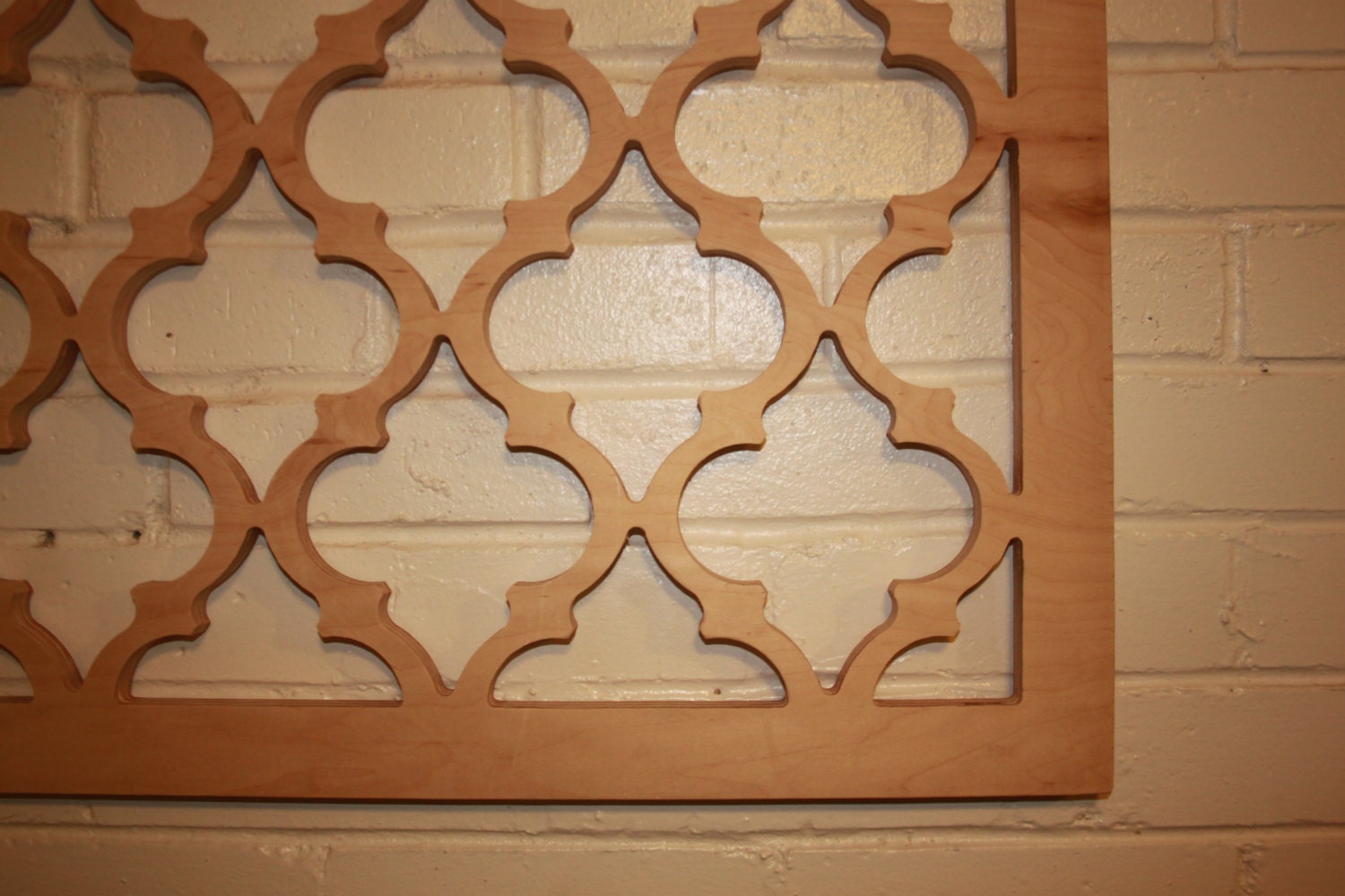 Moroccan Lattice Wall Hanging 24 x 24 x .75 Wood Unfinished