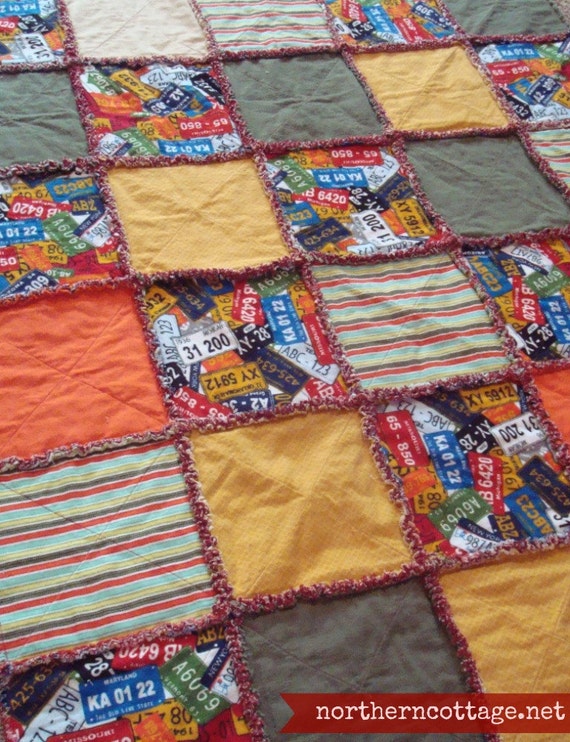 SaLe RAG QUILT THROW Perfect for Guys Men Boy Teenage