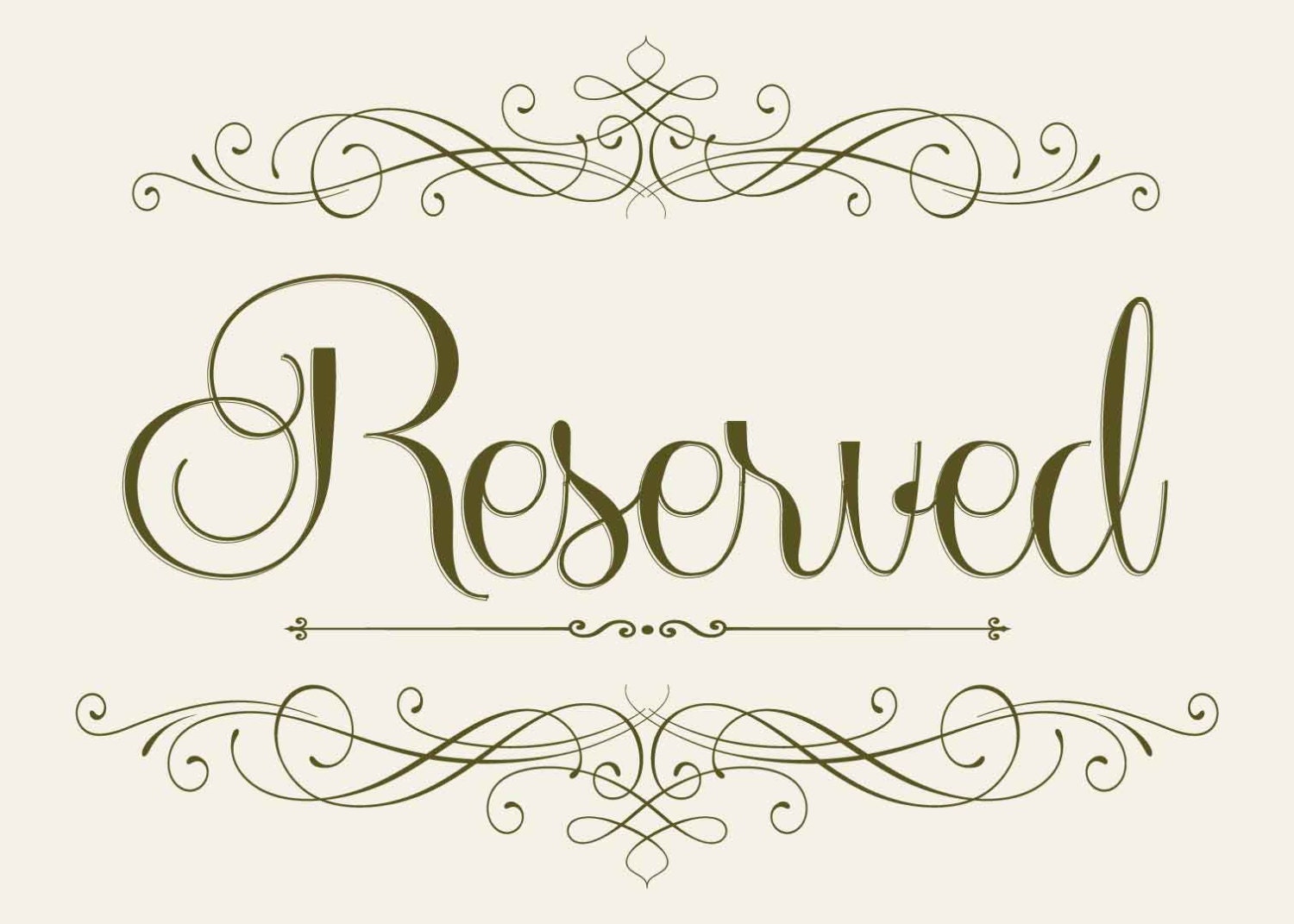 Top free printable reserved seating signs | Russell Website