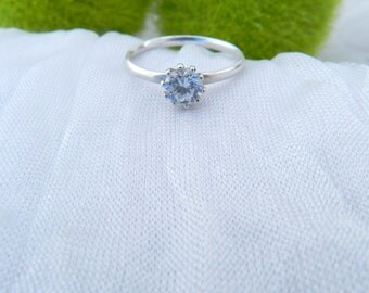 simple solitaire engagement ring setting