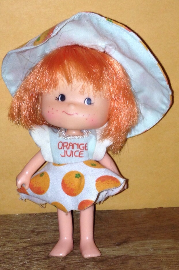 Vintage Strawberry Shortcake Orange Juice Doll by KalicoVintage