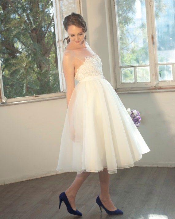 Items similar to Custom made 50's classic midi wedding skirt custom ...