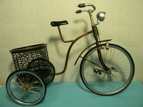 vintage looking bike with basket