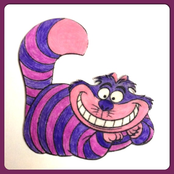 Items similar to Alice in Wonderland Cheshire Chester Cat Handmade ...