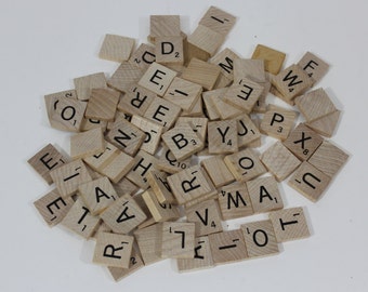 SCRABBLE TILES: B, C, G, H, M, P, V, W, X, and Y tiles. You pick, 1.75 each. Great for arts, crafts and jewelry