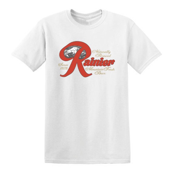 Rainier Beer t-shirt new vintage style seattle brewery XS-3XL