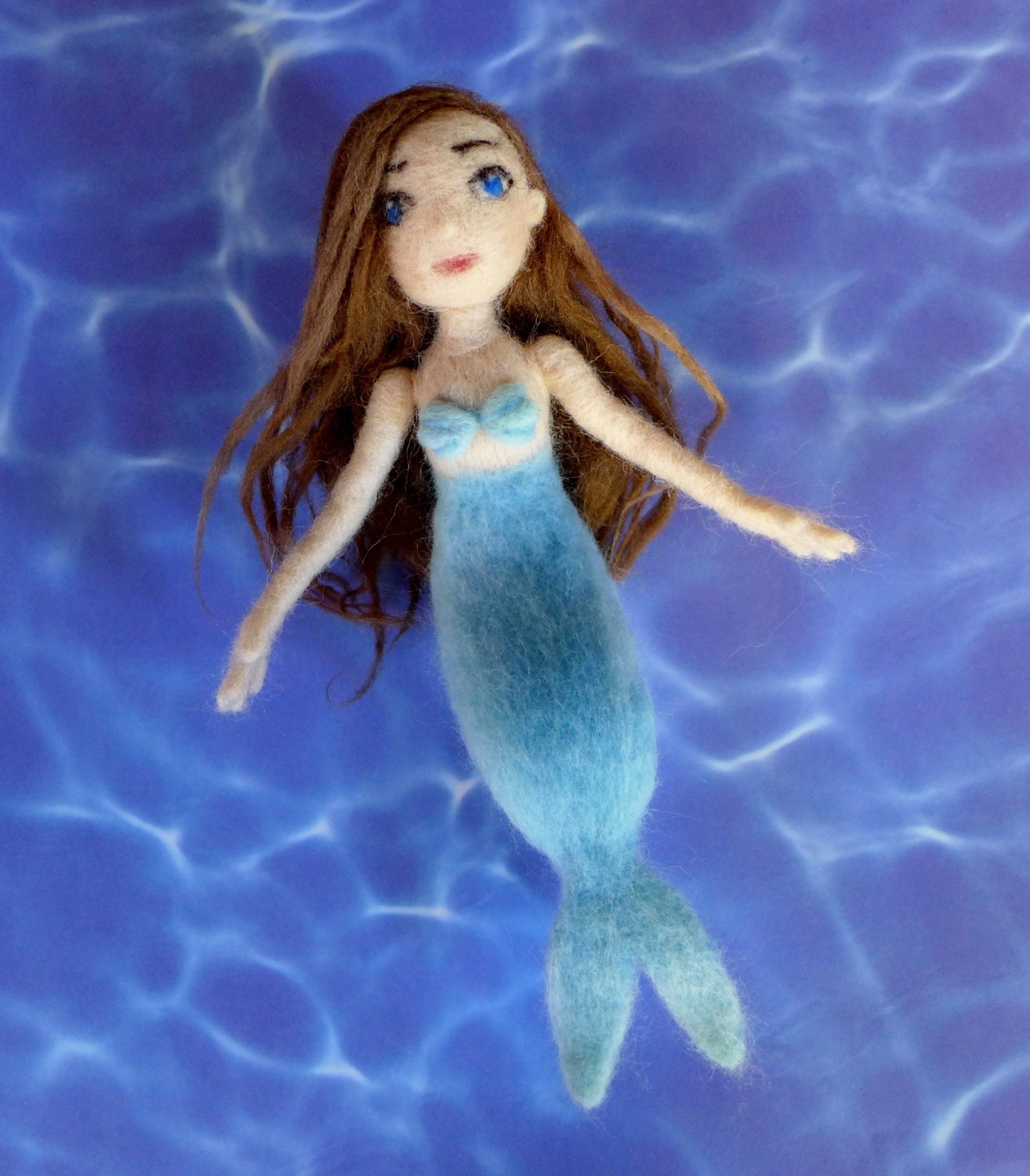 Needle felted mermaid