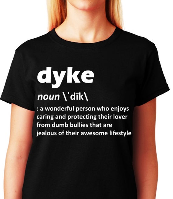 Items similar to Our Definition of DYKE_Tshirt Collection_Black Tee