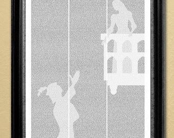 Romeo and Juliet, full-text poster, 16x20 in. (Instant Download)