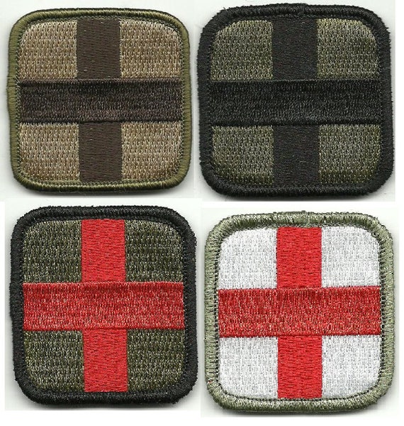 Tactical Medic Cross Patch Velcro 2 Sized by KMOutfitters on Etsy