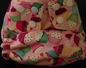 Cupcake pocket cloth diaper